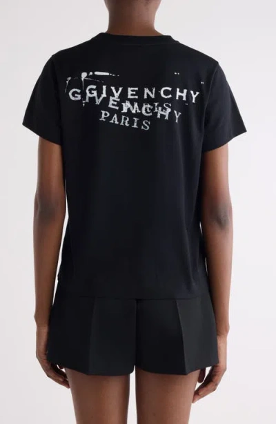 Givenchy Regular Fit Logo Graphic T-shirt In Black