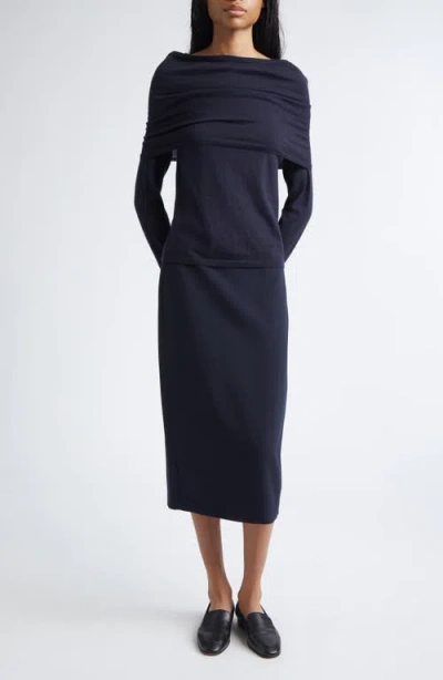 Max Mara Fareta Two-piece Sweater Set In Purple