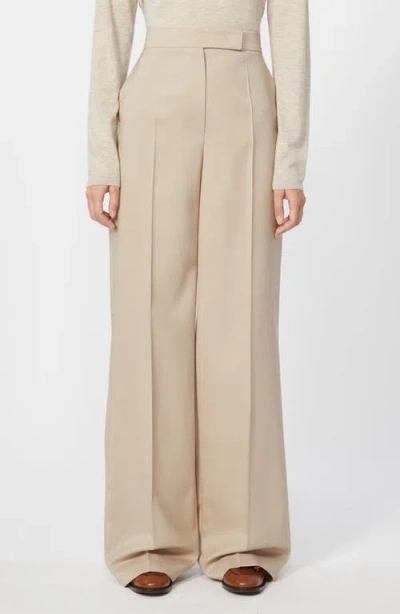 Max Mara Girone Wool, Mohair & Silk Wide Leg Pants In Green