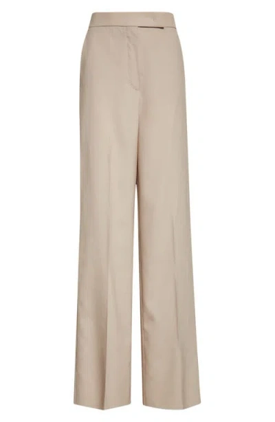 Max Mara Girone Wool, Mohair & Silk Wide Leg Pants In Green