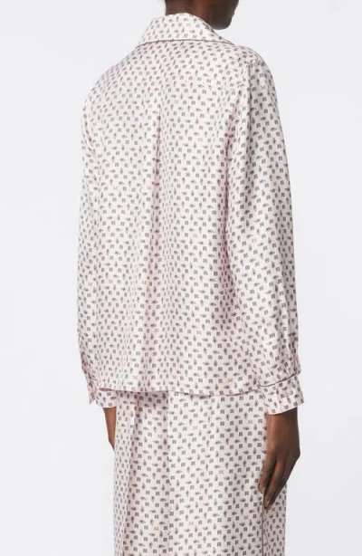 Max Mara Disco Monogram Paisley Pajama Shirt In Multi