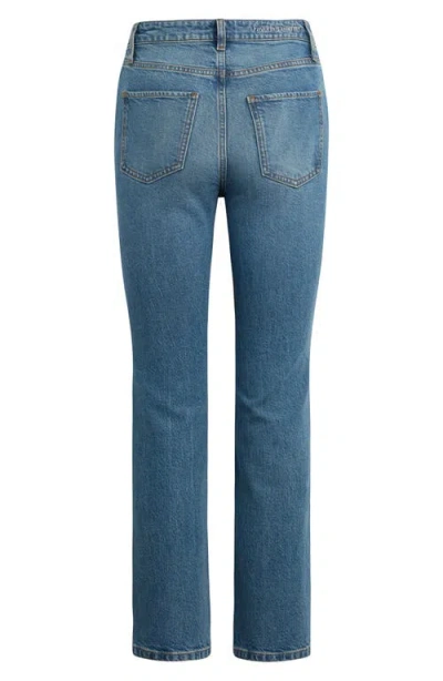 Favorite Daughter The Valentina Super High Waist Ankle Straight Leg Jeans In Blue