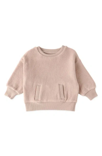 Pehr Organic Cotton Teddy Fleece Sweatshirt In Pink