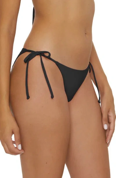 Becca Color Code Side Tie Bikini Bottoms In Black