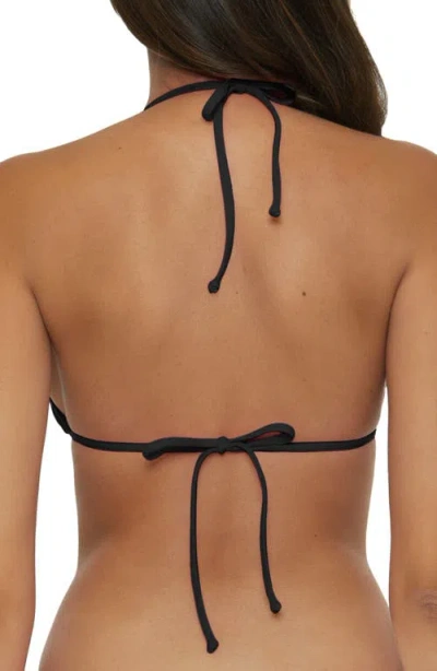 Becca Color Code Triangle Bikini Top In Black