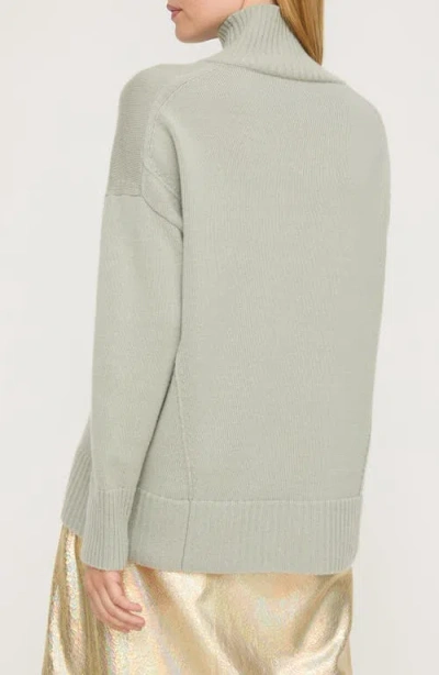 Lafayette 148 New York Mélange Cashmere Sweater In Gray
