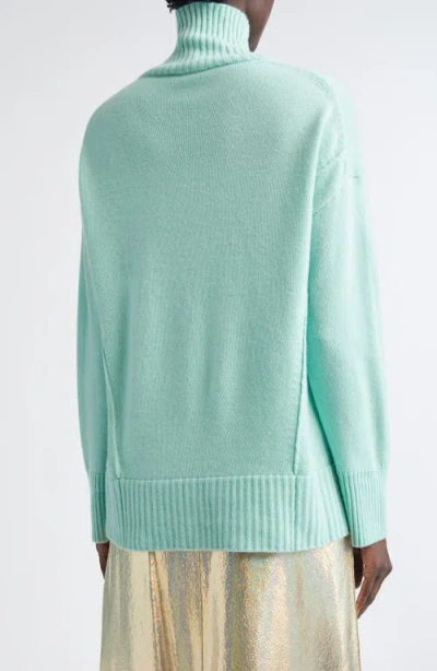 Lafayette 148 New York Mélange Cashmere Sweater In Green
