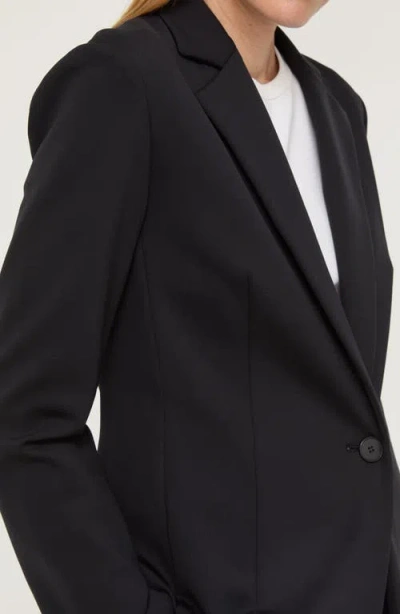 Lafayette 148 New York Fitted Neoprene Blazer In Black
