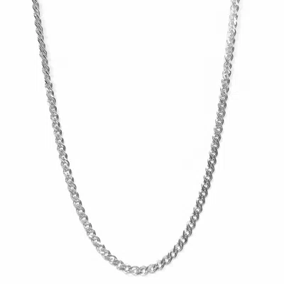 By Eda Dogan Women's Paris Curb Chain Necklace Silver In Silver