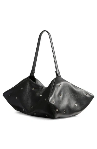 Altuzarra Origami Grommet Studded Leather East/west Bag