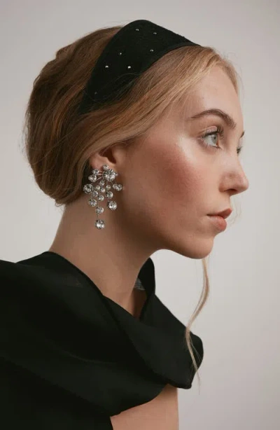 Lelet Ny Giselle Embellished Lace Headband In Black