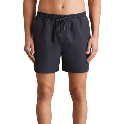 Reiss Cliff Water Resistant Swim Trunks In Blue