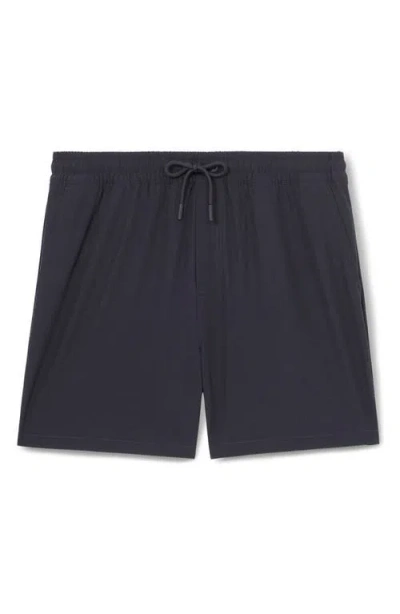 Reiss Cliff Water Resistant Swim Trunks In Blue