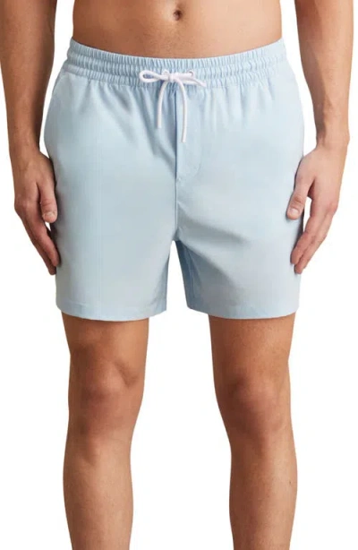 Reiss Cliff Water Resistant Swim Trunks In Blue