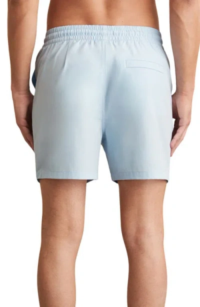 Reiss Cliff Water Resistant Swim Trunks In Blue