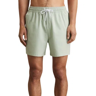 Reiss Cliff Water Resistant Swim Trunks In Green