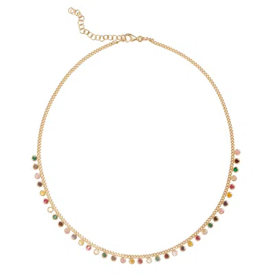 Lya Soul Jewelry Women's Gold Orbit Choker Multicolor In Gold