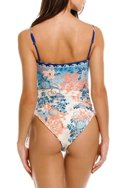 Agua Bendita Mariel Sereia Reversible One-piece Swimsuit In Multi