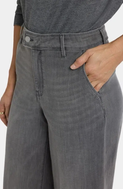 Nydj Mona High Waist Ankle Wide Leg Jeans In Brown