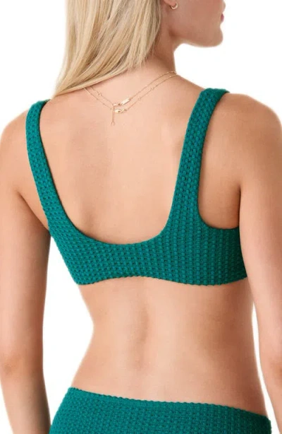 Andie The Delray Bikini Top In Green