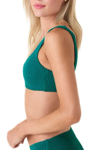 Andie The Delray Bikini Top In Green