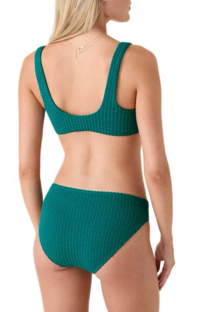 Andie The Delray Bikini Top In Green