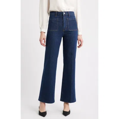 Frame The Refined Straight Leg Jeans In Blue