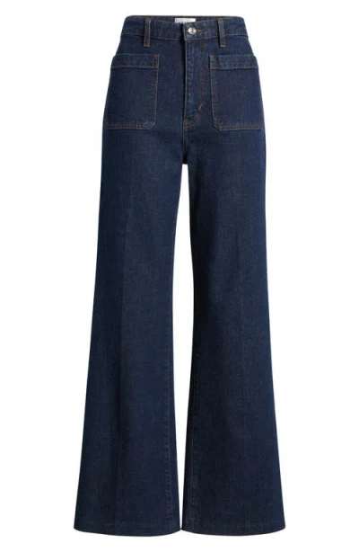 Frame The Refined Straight Leg Jeans In Blue