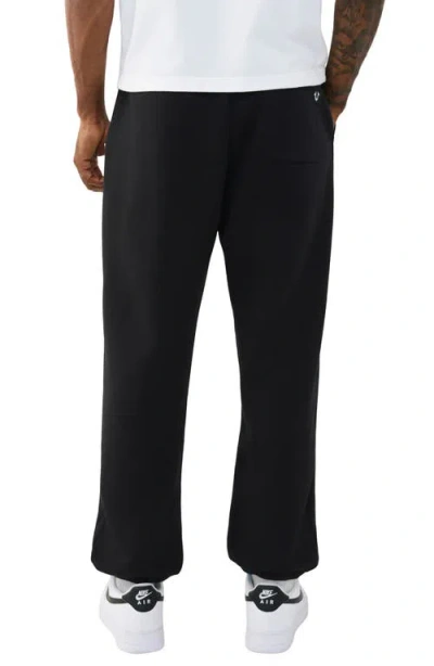 True Religion Number One Cotton Blend Joggers In Black