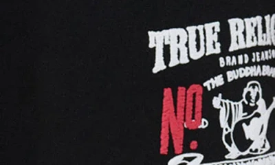 True Religion Number One Cotton Blend Joggers In Black