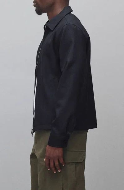 Reigning Champ Venue Wool Twill Jacket In Blue