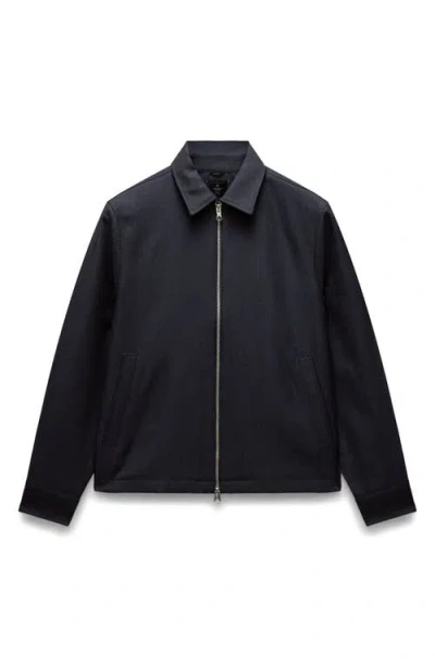 Reigning Champ Venue Wool Twill Jacket In Blue