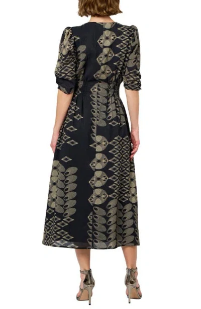 Ciebon Biarritz Abstract Mixed Print Dress In Multi