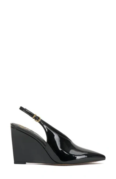 Vince Camuto Meristi Slingback Pointed Toe Wedge Pump In Multi