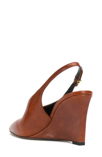 Vince Camuto Meristi Slingback Pointed Toe Wedge Pump In Animal Print