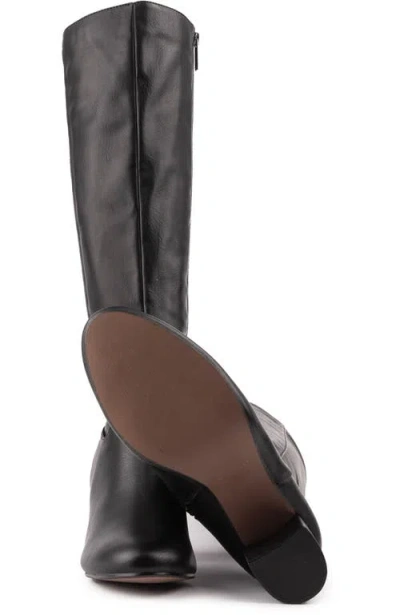 V.gan London Vegan Avocado Knee-high Boot In Black