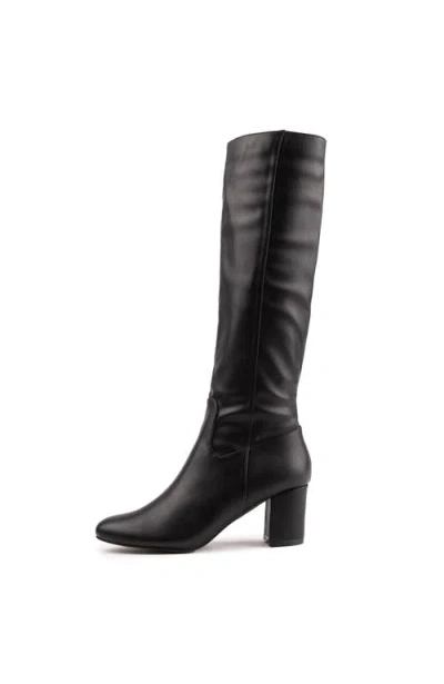 V.gan London Vegan Avocado Knee-high Boot In Black