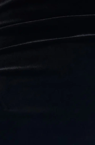 Lioness Field Of Dreams Off The Shoulder Velvet Maxi Dress In Black