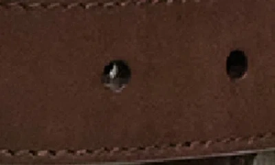 Ralph Lauren Purple Label Equestrian Buckle Leather Belt In Brown