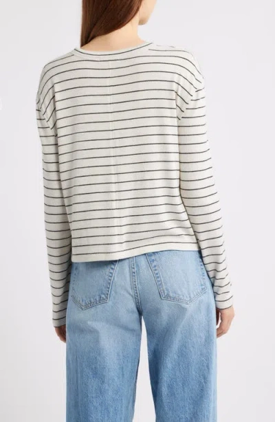 Rag & Bone /jean The Knit Stripe Boxy Cardigan In Multi