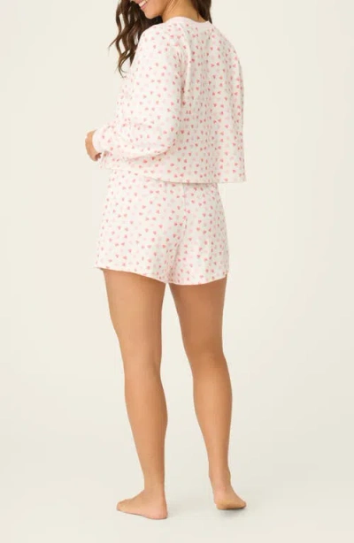 Pj Salvage Boyfriend Boxer Short Pajamas In Pink