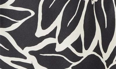 Cece Floral Halter Neck Godet Hem Maxi Dress In Black