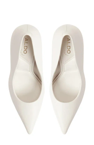 Aldo Stasya Pointed Toe Pump In White