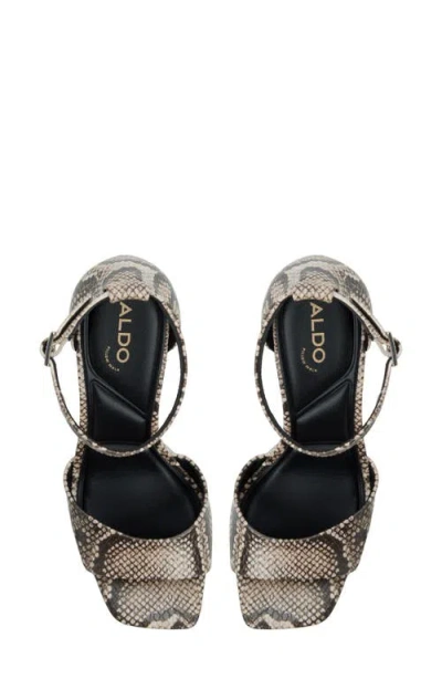 Aldo Eleonia Ankle Strap Platform Sandal In Blue