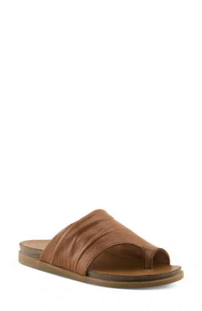 Spring Step Bates Slide Sandal In Brown