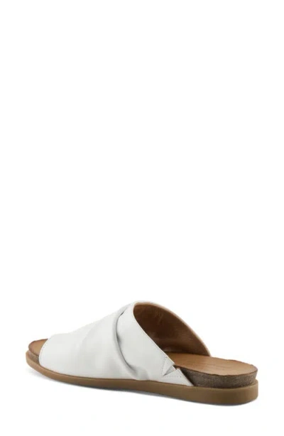 Spring Step Bates Slide Sandal In White
