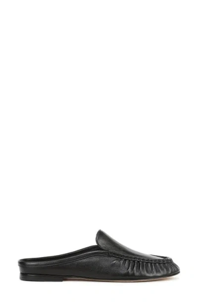 Vince Tevin Ruched Apron Toe Mule In Black