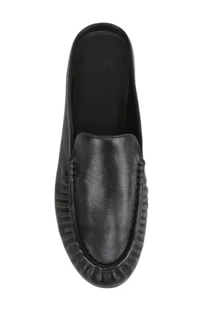 Vince Tevin Ruched Apron Toe Mule In Black