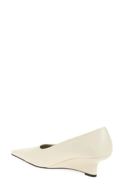 Totême Toteme Pointed Nappa Leather Wedge Pumps In Multi