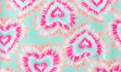 Hatley Kids' Glow Hearts Ruffle One-piece Swimsuit In Multi